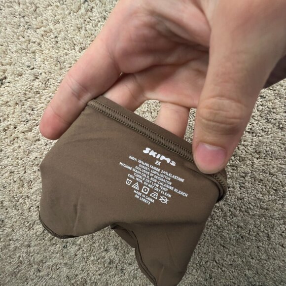 Skims Panties Naked Cheeky Hipster Oxide Stretchy NWT Beige Brown Stretch SZ 2X - Picture 6 of 6